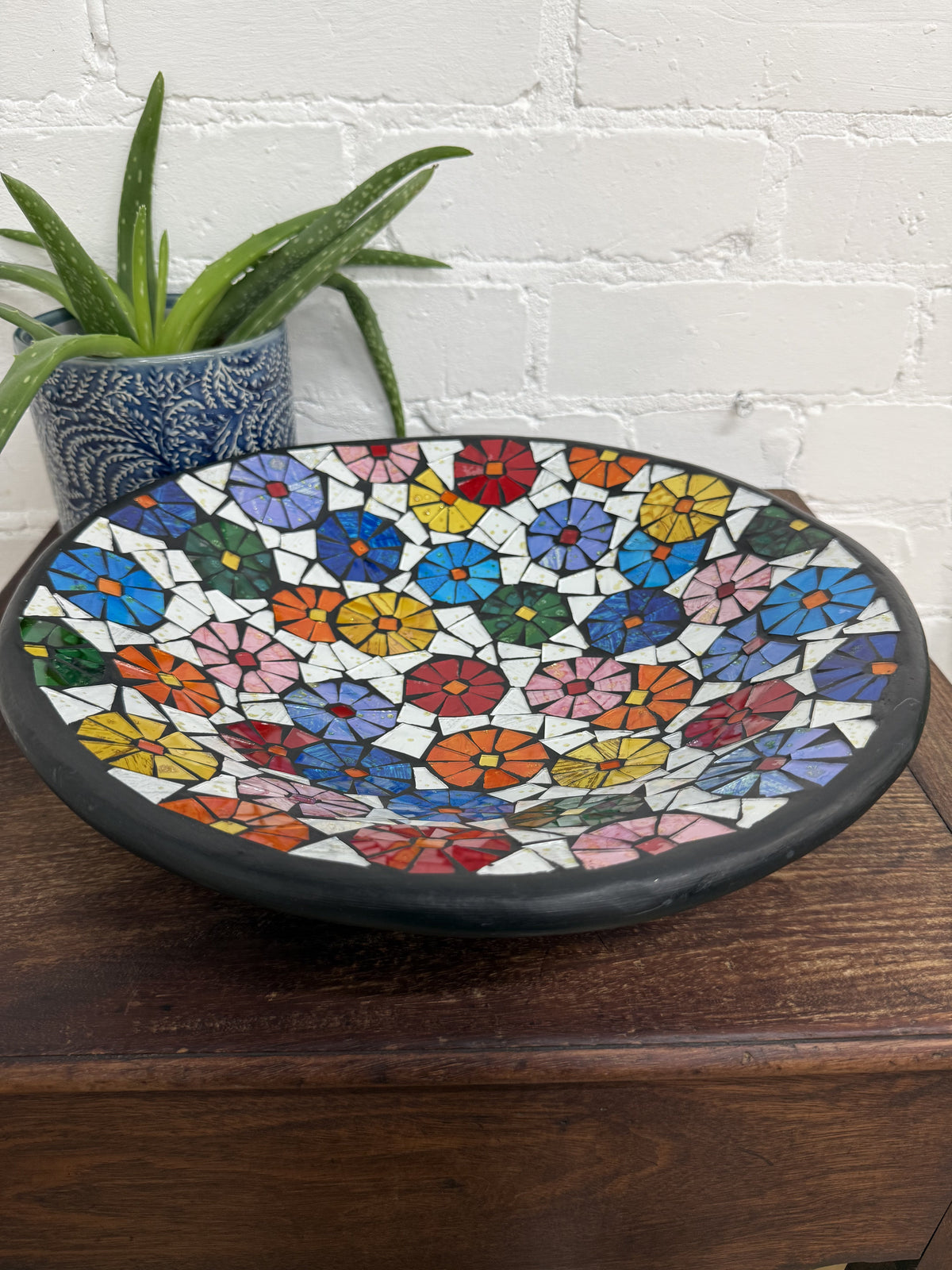 Mosaic Flower Bowl