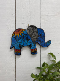 Mosaic Elephant Plaque