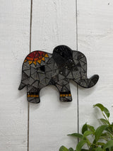 Mosaic Elephant Plaque