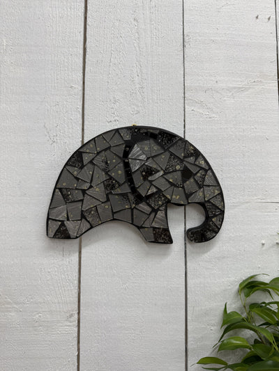 Mosaic Elephant Plaque