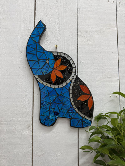Mosaic Elephant Plaque