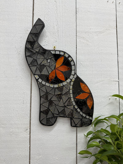 Mosaic Elephant Plaque