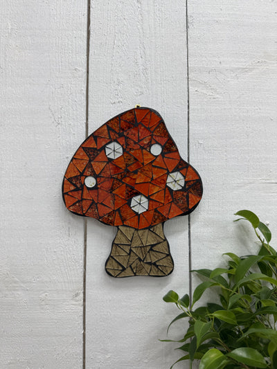 Mosaic Toadstool Plaque