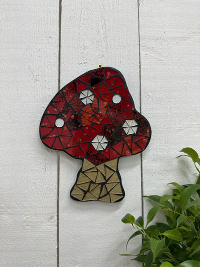 Mosaic Toadstool Plaque