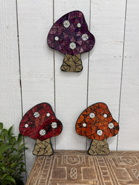 Mosaic Toadstool Plaque