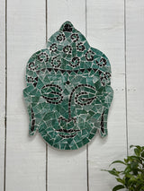 Mosaic Buddha Head Plaque