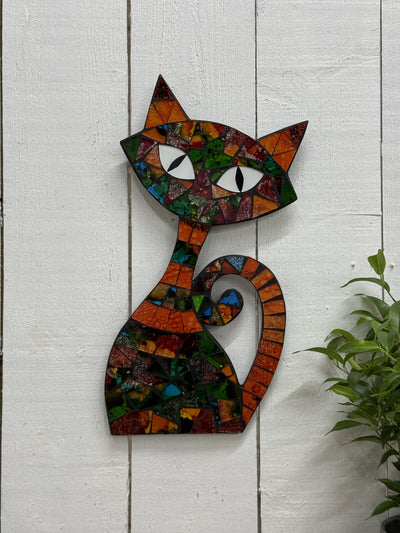 Cat Mosaic Wall Plaque