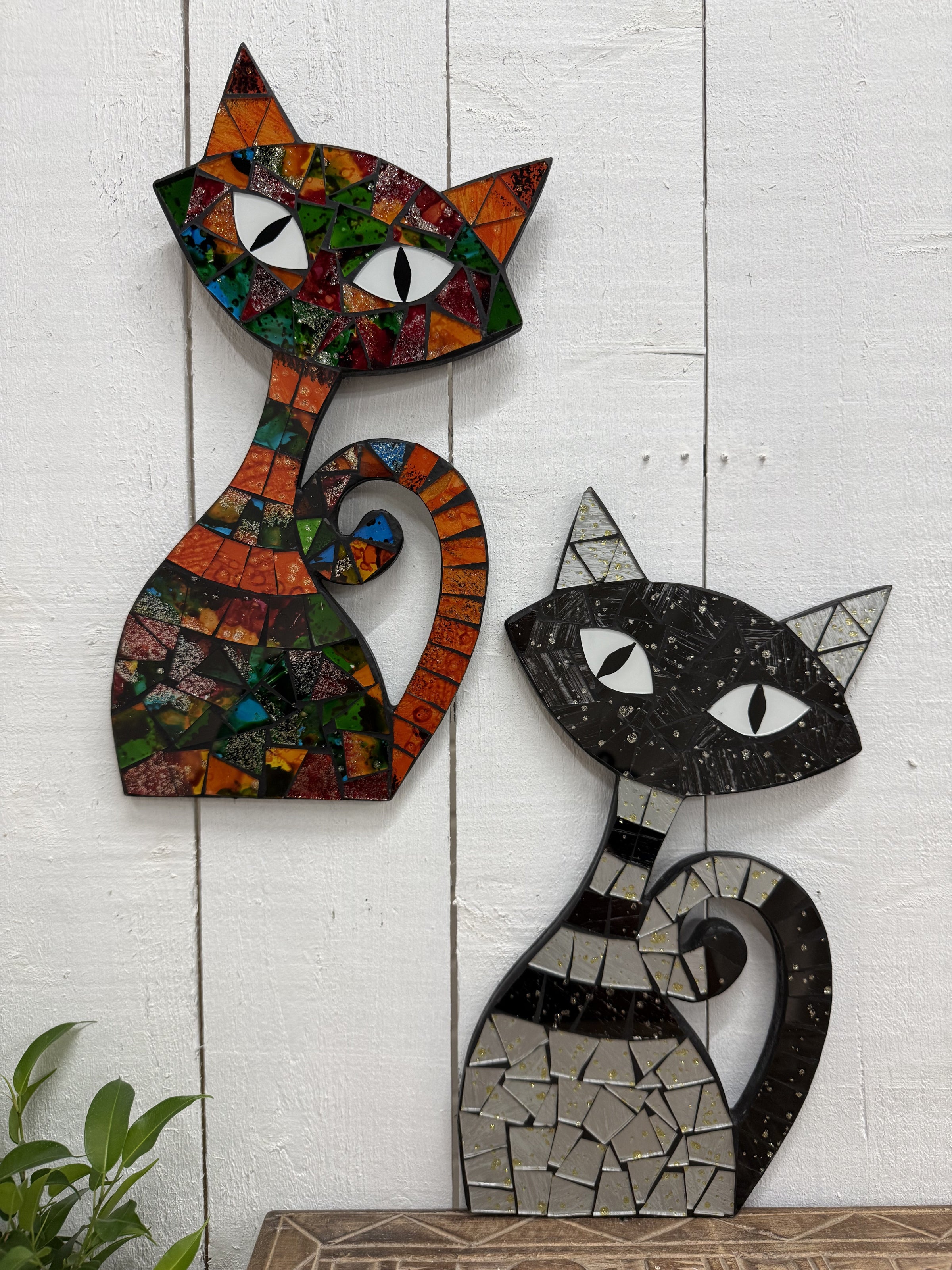 Cat Mosaic Wall Plaque