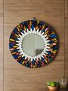 Round Multicolour Mosaic Mirror