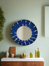 Round Multicolour Mosaic Mirror