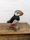 Puffin On Wood Block