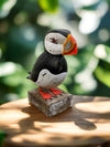 Puffin On Wood Block