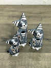 Set of 3 Grey Cats