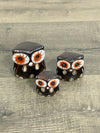 Set of 3 Brown Owls