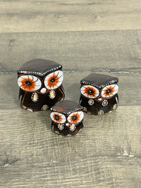 Set of 3 Brown Owls