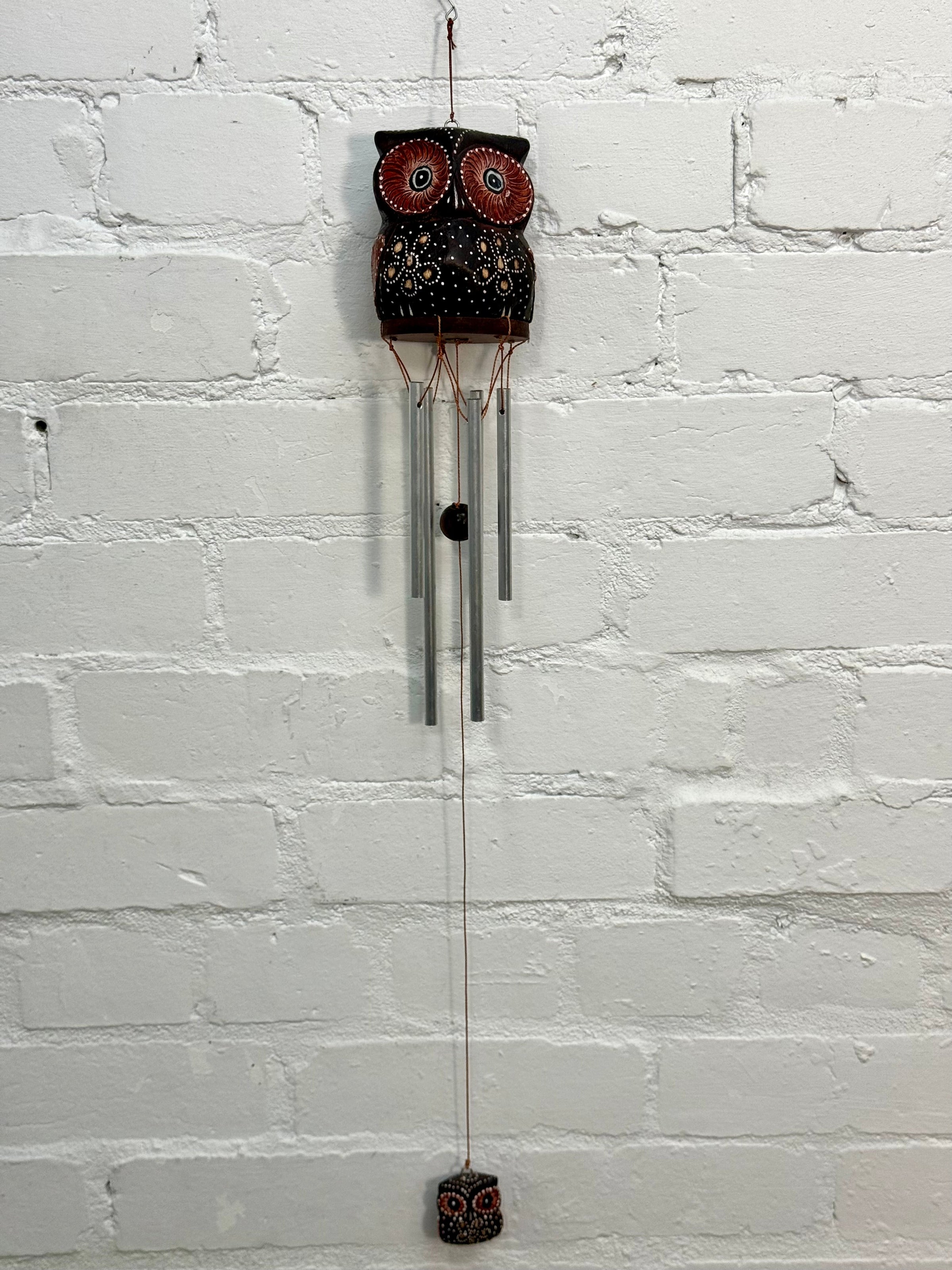 Wooden Owl Windchime