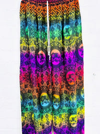 Dark Elephant Print Harem Trousers