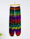 Dark Elephant Print Harem Trousers