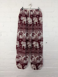 Assorted Elephant Print Harem Trousers