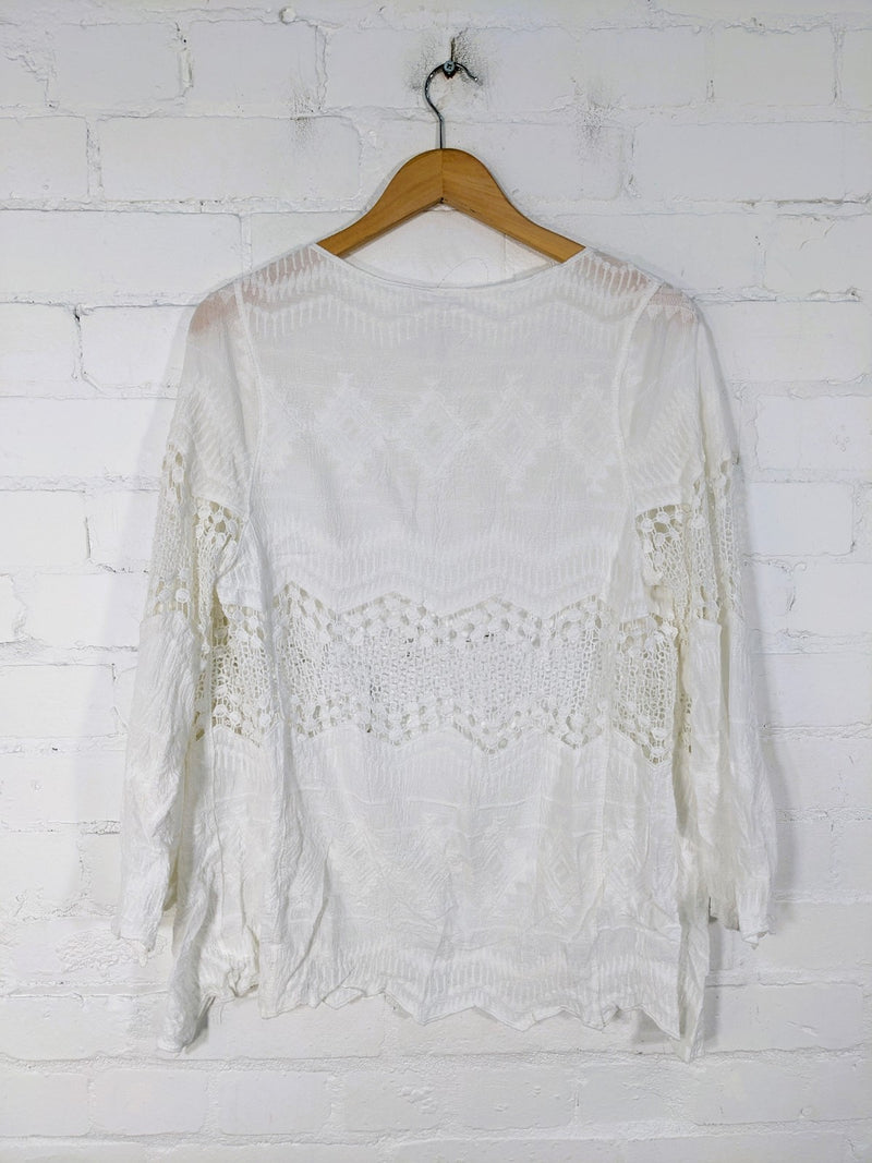 3/4 Sleeve Open Top