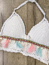 Crochet Halter Neck Crop Top