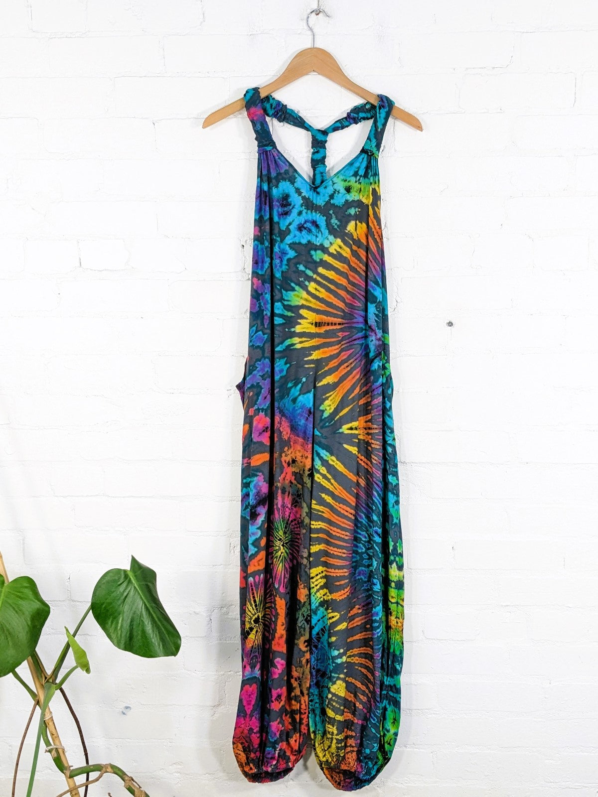 Assorted Tie Dye Harem Dungarees