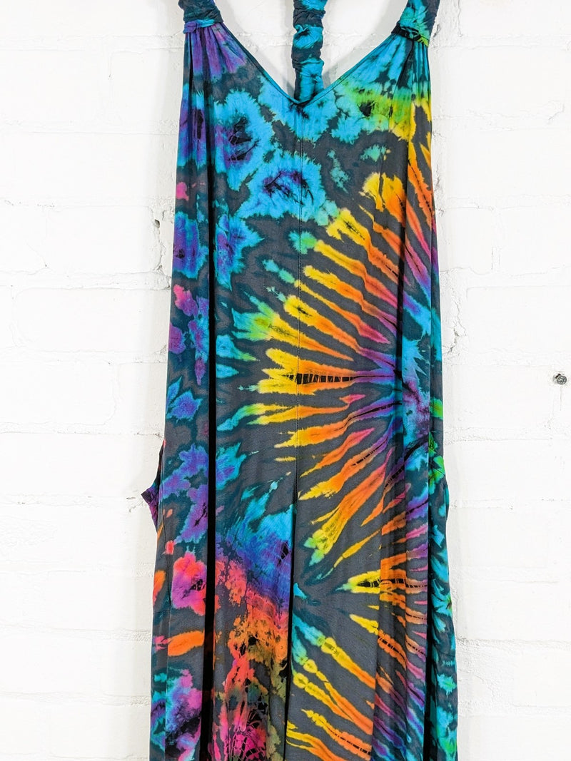 Assorted Tie Dye Harem Dungarees