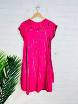 Short Sleeve Midi Dress