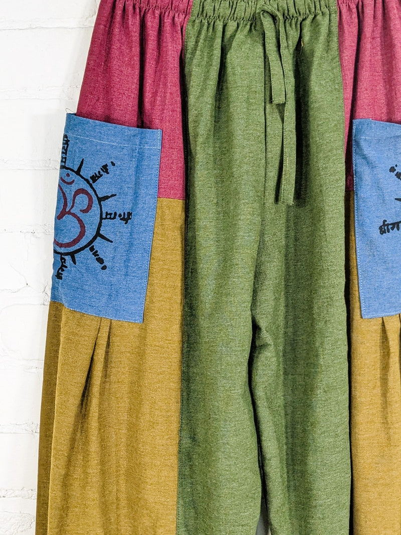 Multi Patch Harem Trousers