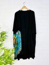 Tie Dye Short Sleeve Open Long Top