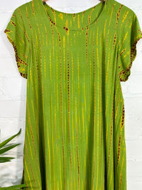 Short Sleeve Midi Dress