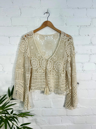 Crochet Long Sleeve Top