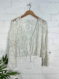 Crochet Long Sleeve Top