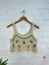 Embroidered Cropped Vest