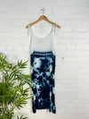 Tie Dye Strappy Long Dress
