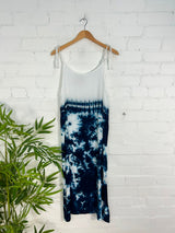 Tie Dye Strappy Long Dress