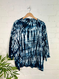 Tie Dye Long Sleeve Open Top