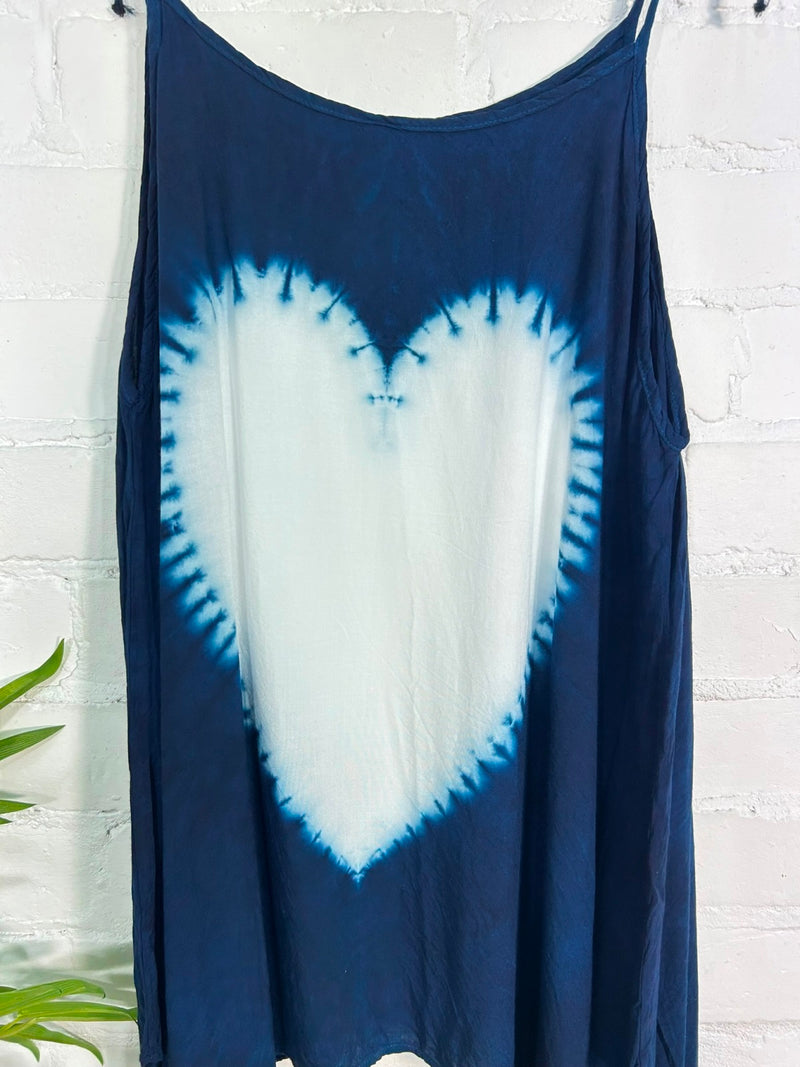 Tie Dye Long Vest Top