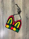 Crochet Halter Tie Crop Top