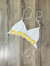 Crochet Halter Tie Bra Top