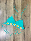Crochet Halter Tie Bra Top