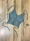 Crochet Halter Tie Crop Top
