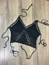 Crochet Halter Tie Crop Top