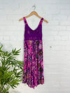 Flower Print Strappy Midi Dress