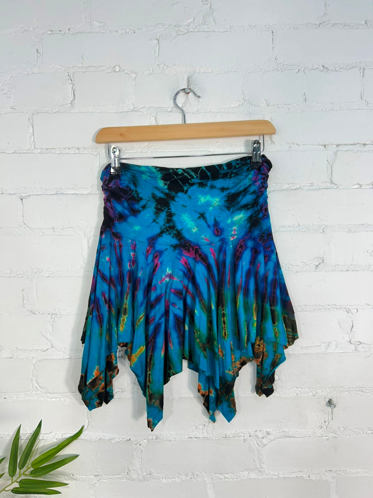 Tie Dye Short Handkerchief Skirt