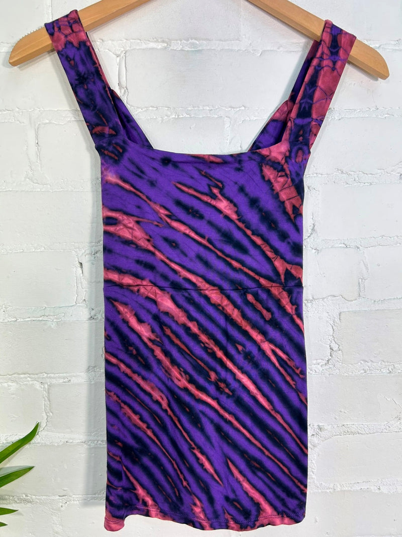 Tie Dye Strappy Vest Top