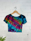 Tie Dye Short Sleeve Cropped T-Shirt
