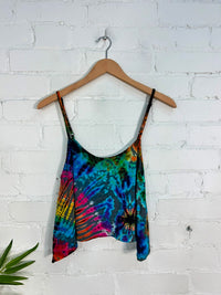 Tie Dye Cropped Vest