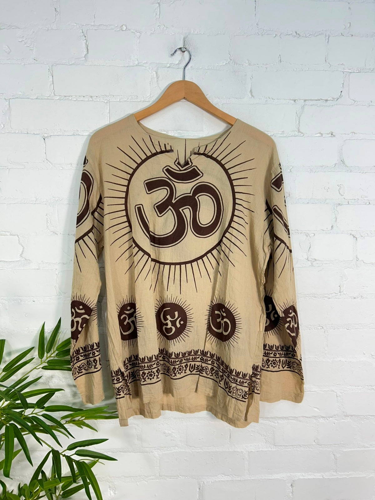 Ohm Print Long Sleeve Top