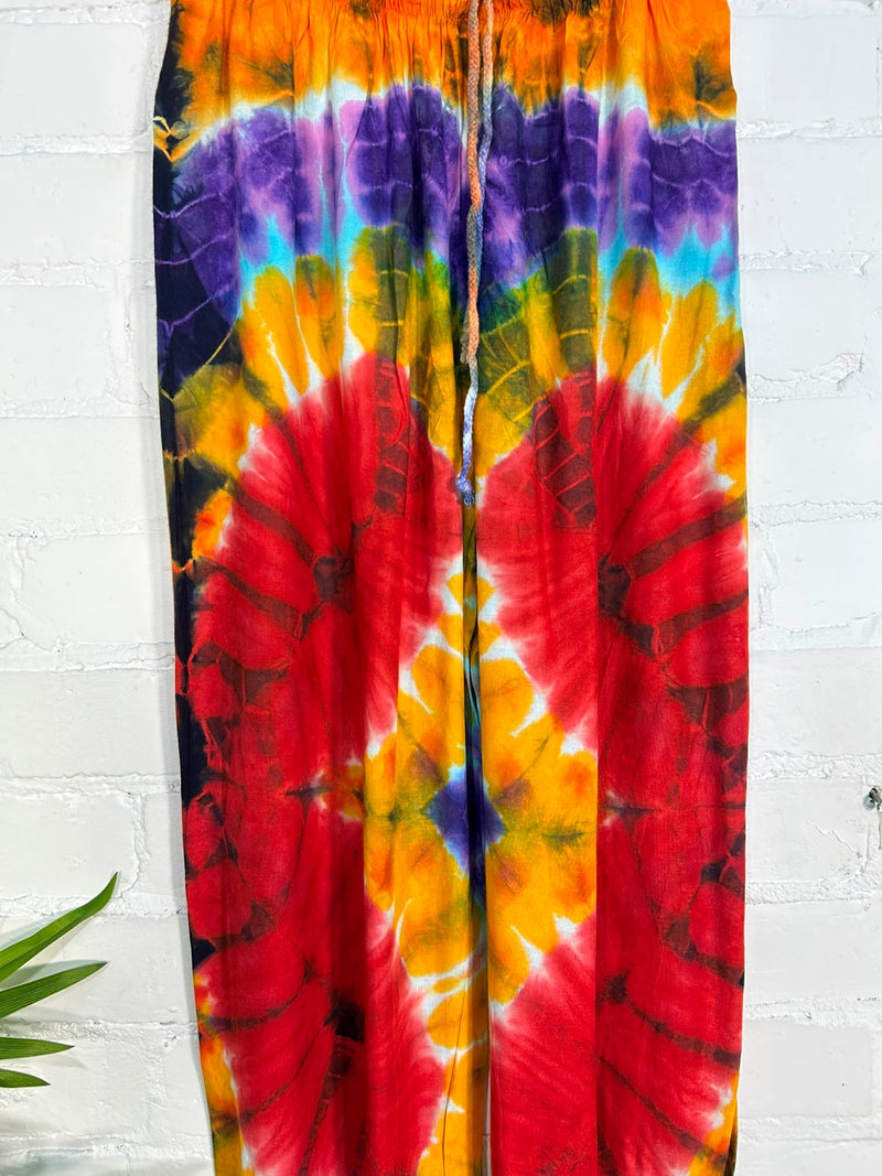 Multi Tie Dye Harem Trousers